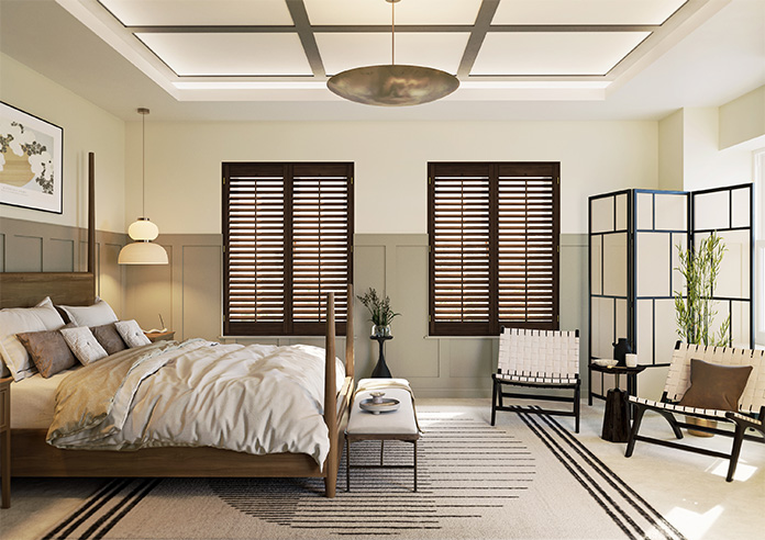 Kensington, Antique Walnut - Full Height Twist&Fit Plantation Shutter - Image 9